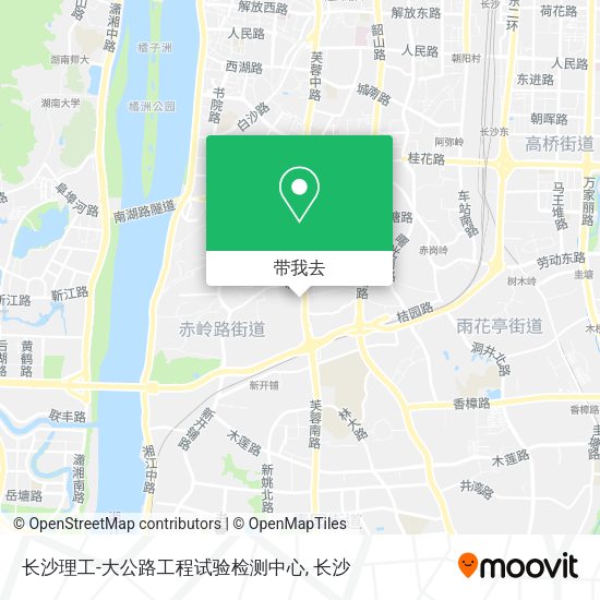长沙理工-大公路工程试验检测中心地图