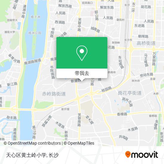 天心区黄土岭小学地图