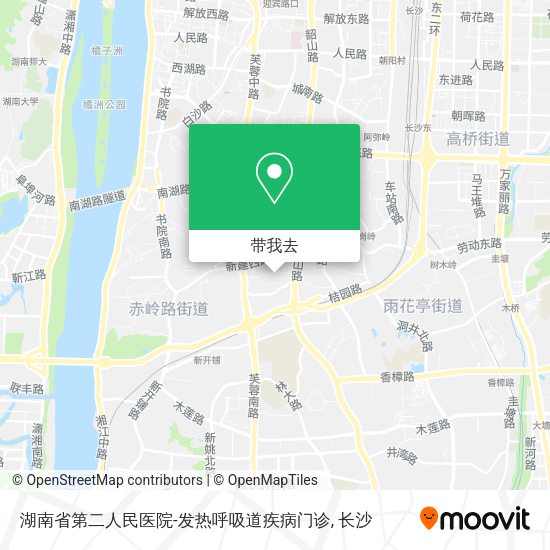 湖南省第二人民医院-发热呼吸道疾病门诊地图