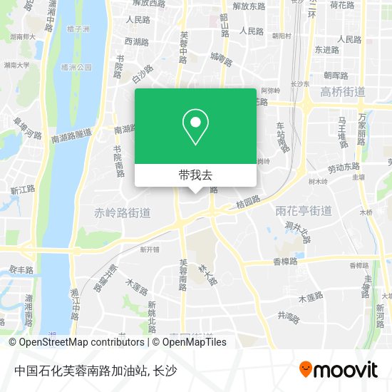 中国石化芙蓉南路加油站地图