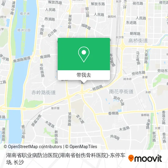 湖南省职业病防治医院(湖南省创伤骨科医院)-东停车场地图