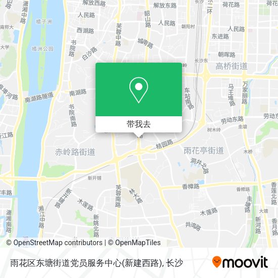雨花区东塘街道党员服务中心(新建西路)地图