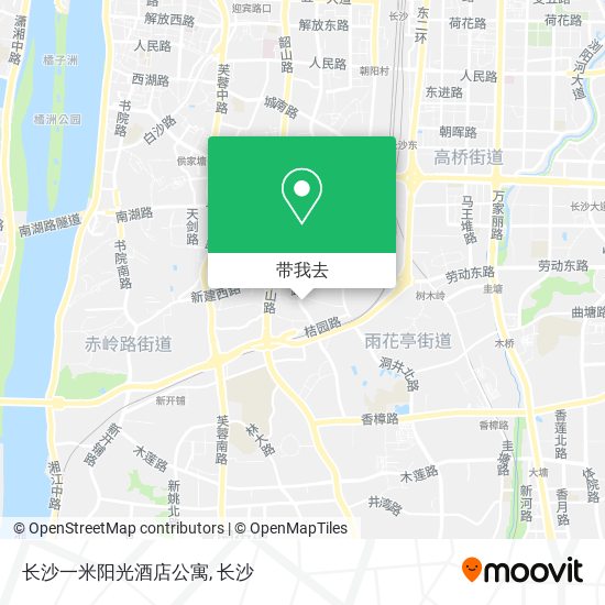 长沙一米阳光酒店公寓地图