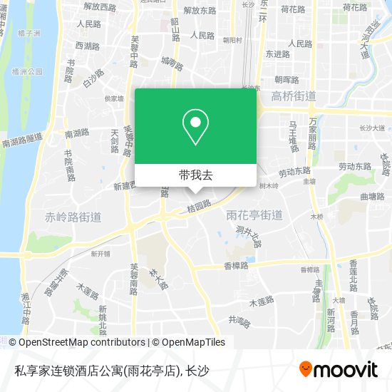 私享家连锁酒店公寓(雨花亭店)地图
