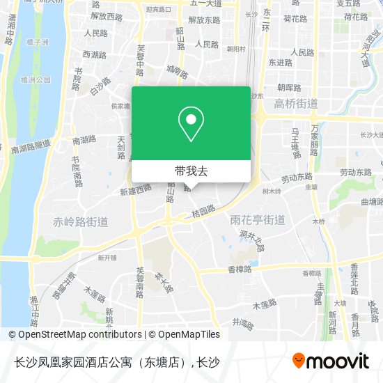 长沙凤凰家园酒店公寓（东塘店）地图