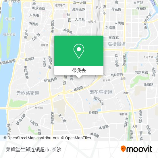 菜鲜堂生鲜连锁超市地图