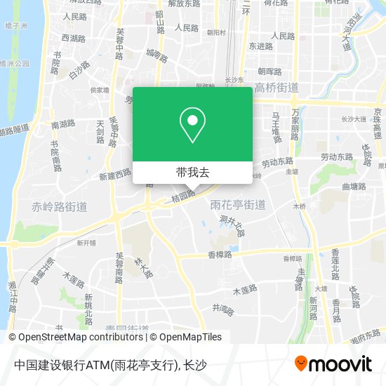 中国建设银行ATM(雨花亭支行)地图