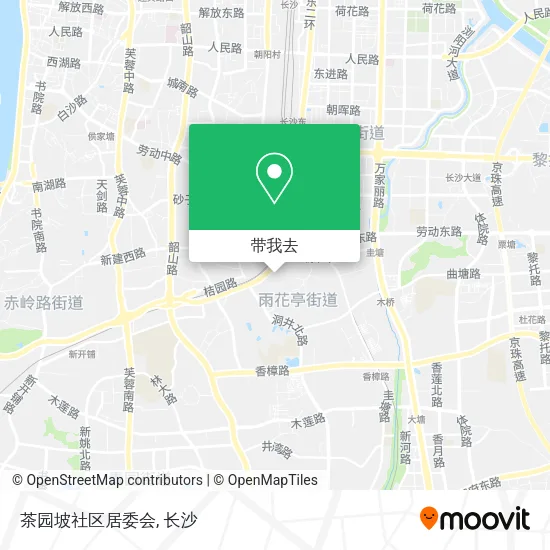 茶园坡社区居委会地图