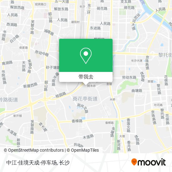 中江·佳境天成-停车场地图