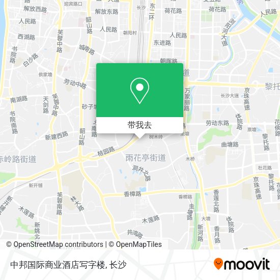 中邦国际商业酒店写字楼地图