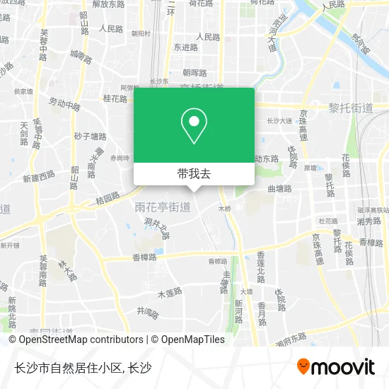 长沙市自然居住小区地图