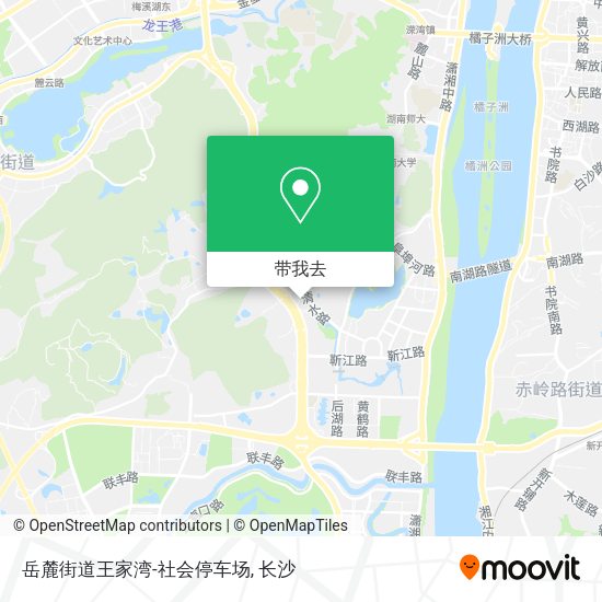 岳麓街道王家湾-社会停车场地图