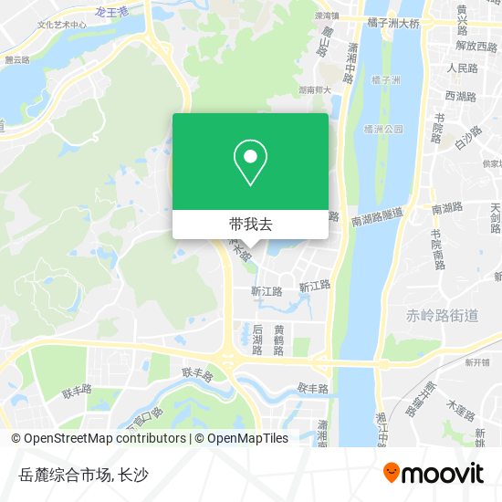 岳麓综合市场地图