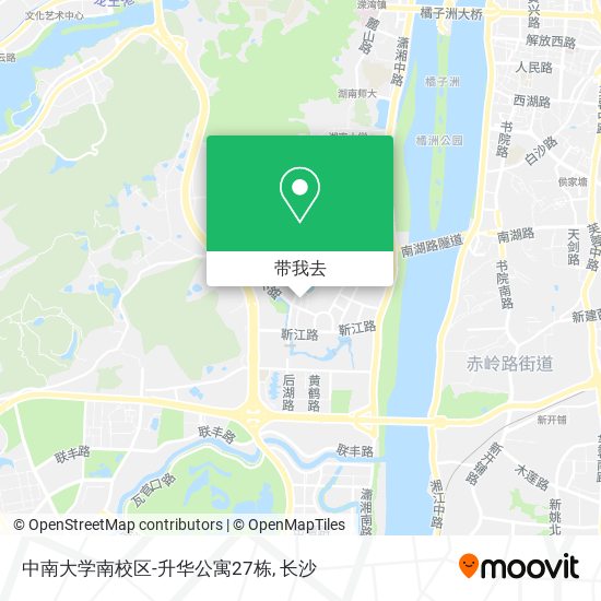 中南大学南校区-升华公寓27栋地图