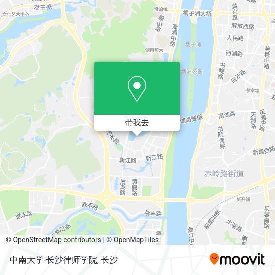 中南大学-长沙律师学院地图