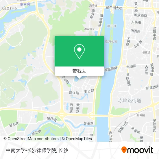 中南大学-长沙律师学院地图