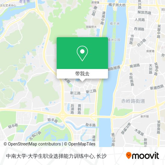 中南大学-大学生职业选择能力训练中心地图