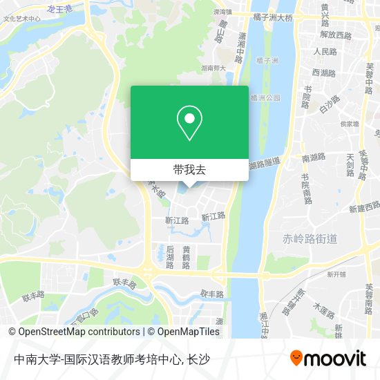 中南大学-国际汉语教师考培中心地图