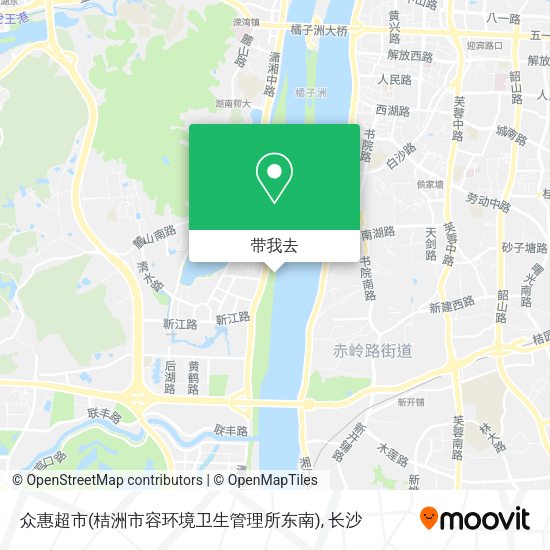 众惠超市(桔洲市容环境卫生管理所东南)地图