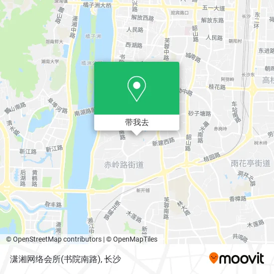 潇湘网络会所(书院南路)地图