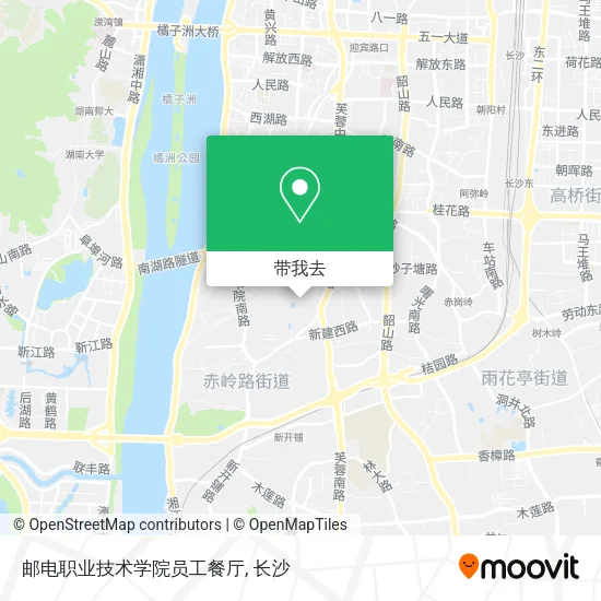邮电职业技术学院员工餐厅地图