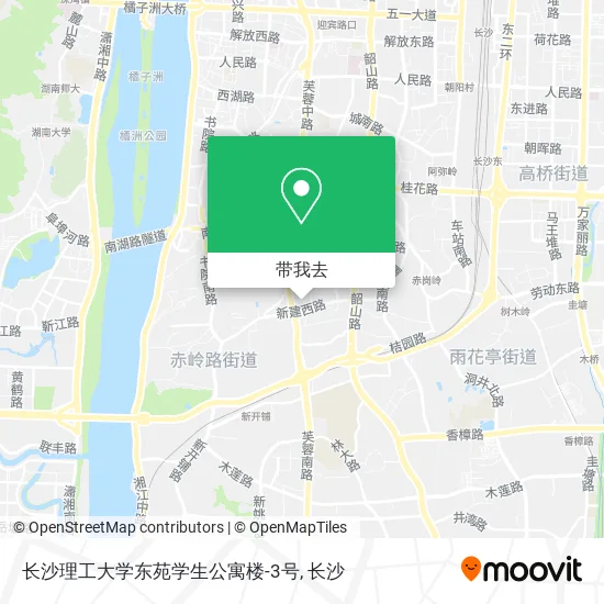 长沙理工大学东苑学生公寓楼-3号地图