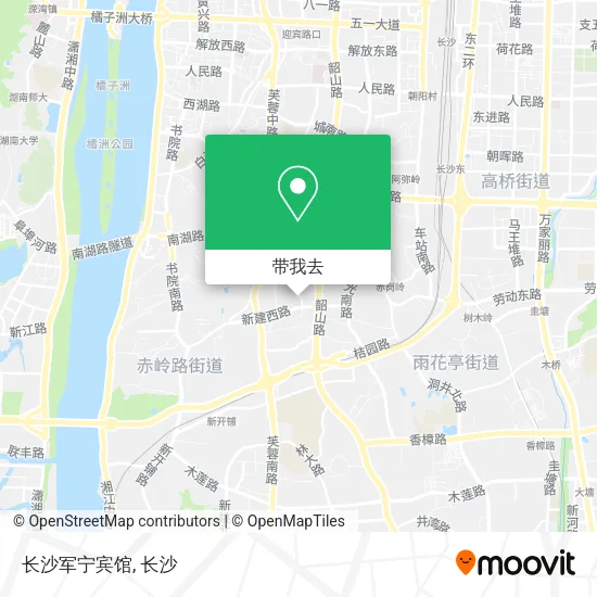 长沙军宁宾馆地图