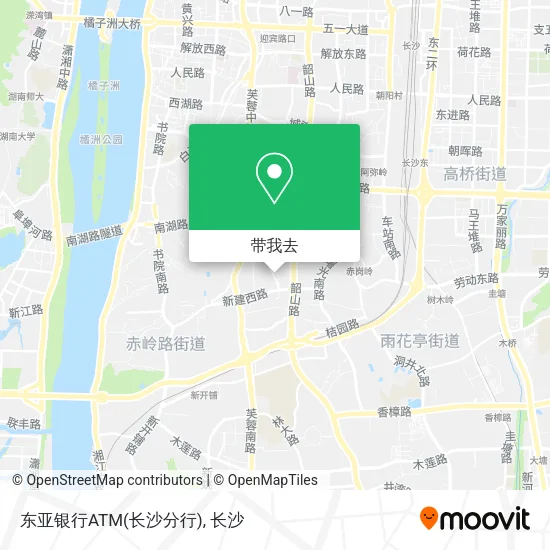 东亚银行ATM(长沙分行)地图
