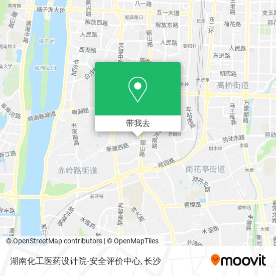 湖南化工医药设计院-安全评价中心地图