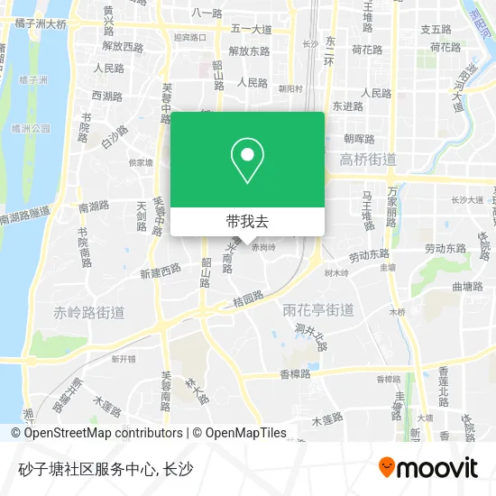 砂子塘社区服务中心地图