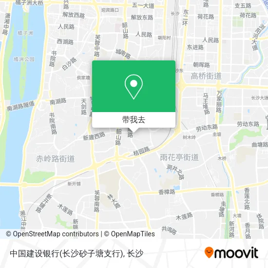 中国建设银行(长沙砂子塘支行)地图
