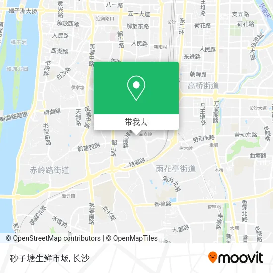 砂子塘生鲜市场地图