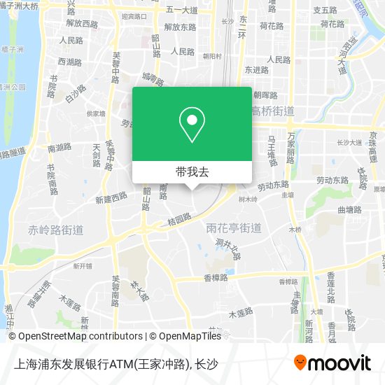 上海浦东发展银行ATM(王家冲路)地图