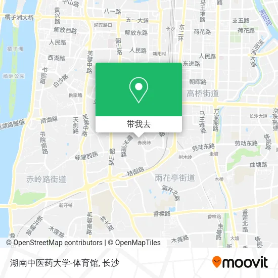 湖南中医药大学-体育馆地图