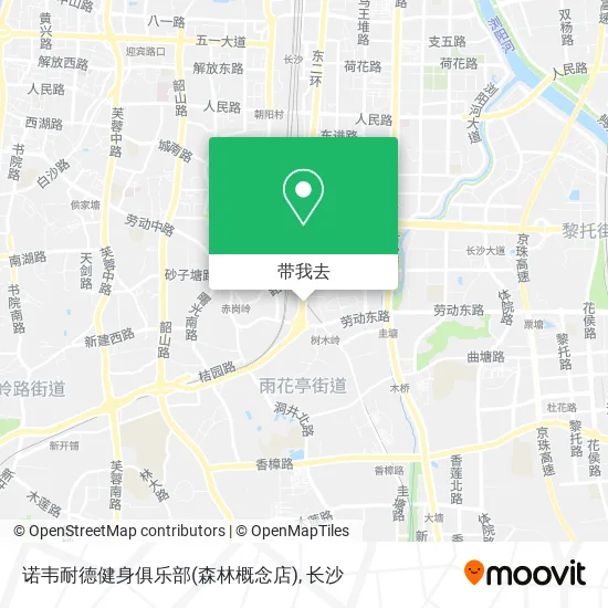 诺韦耐德健身俱乐部(森林概念店)地图