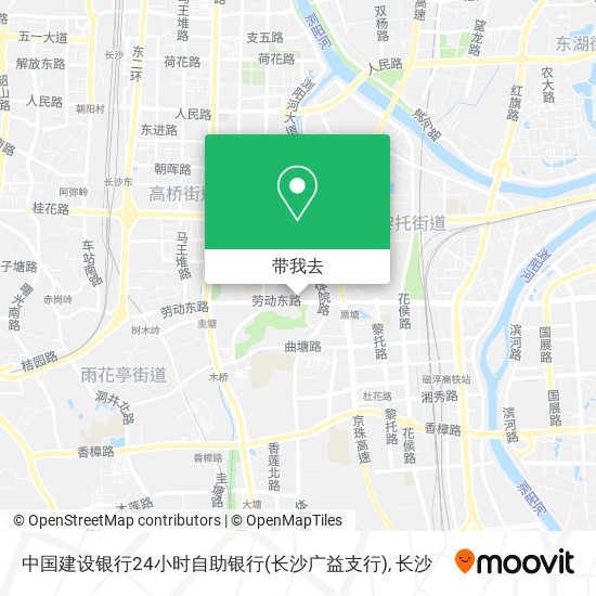 中国建设银行24小时自助银行(长沙广益支行)地图