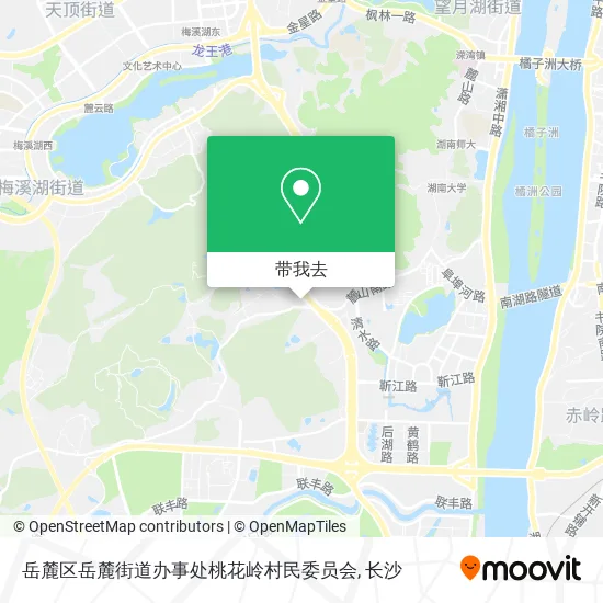 岳麓区岳麓街道办事处桃花岭村民委员会地图