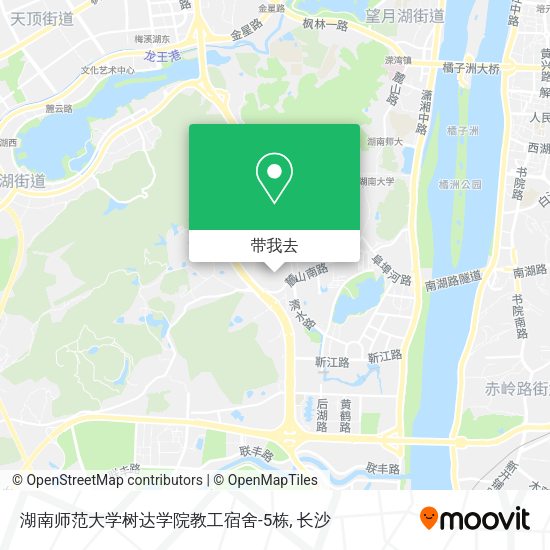 湖南师范大学树达学院教工宿舍-5栋地图