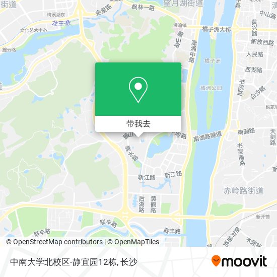 中南大学北校区-静宜园12栋地图