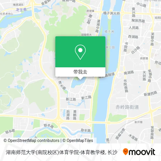 湖南师范大学(南院校区)体育学院-体育教学楼地图