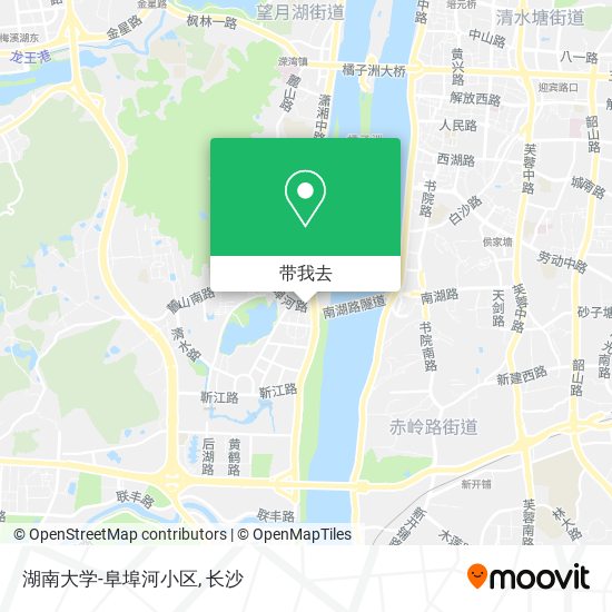 湖南大学-阜埠河小区地图