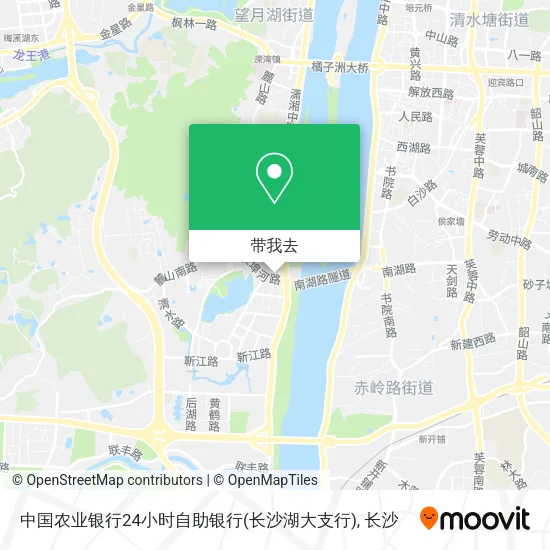 中国农业银行24小时自助银行(长沙湖大支行)地图