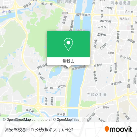 湘安驾校总部办公楼(报名大厅)地图