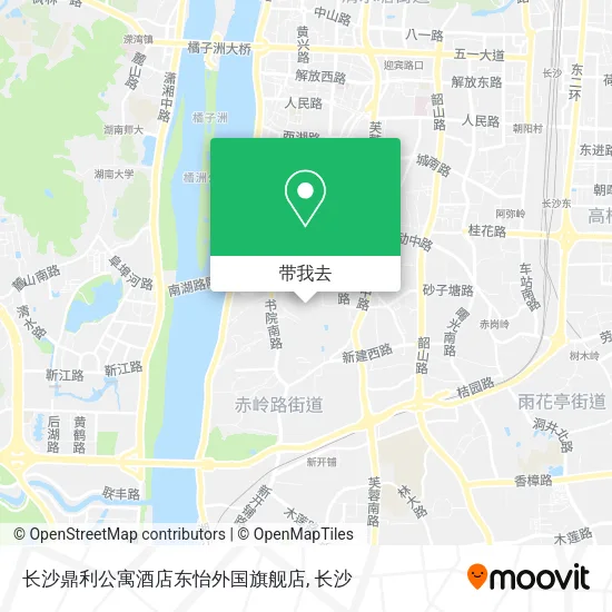长沙鼎利公寓酒店东怡外国旗舰店地图