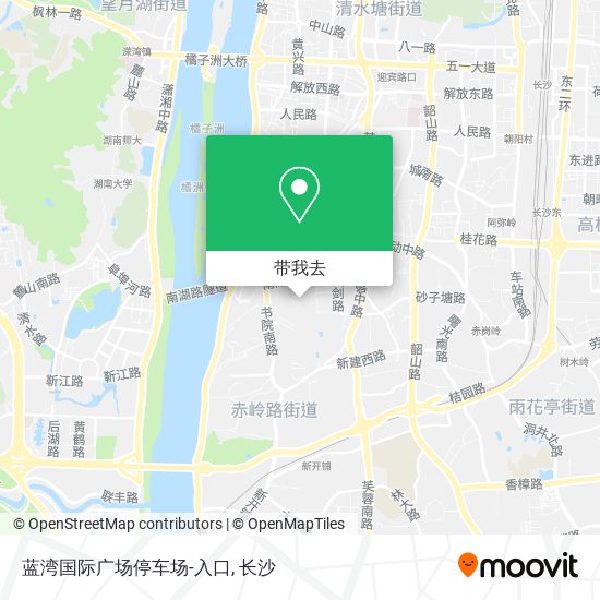 蓝湾国际广场停车场-入口地图