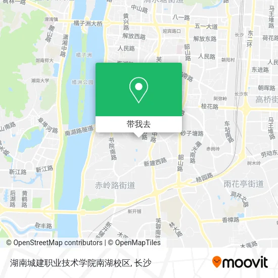 湖南城建职业技术学院南湖校区地图