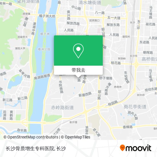 长沙骨质增生专科医院地图