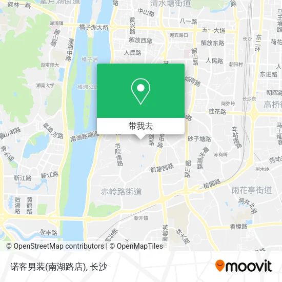 诺客男装(南湖路店)地图