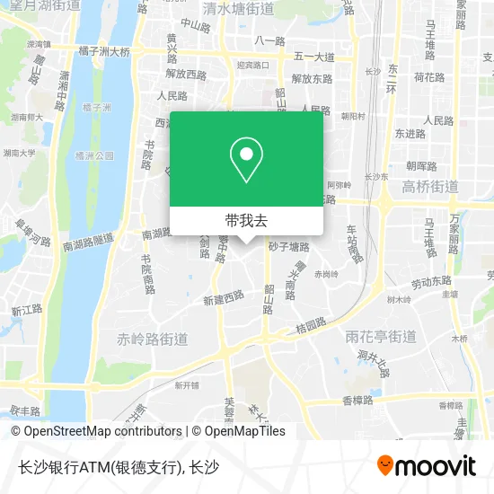 长沙银行ATM(银德支行)地图