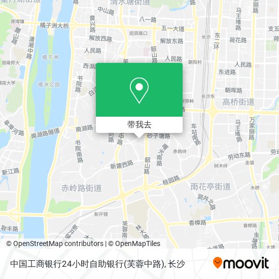 中国工商银行24小时自助银行(芙蓉中路)地图